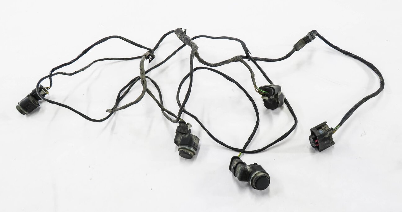 2012 BMW X5 (E70) REAR PDC PARK ASSIST SENSOR SET- 4 w/ HARNESS (PLATINUM GREY)