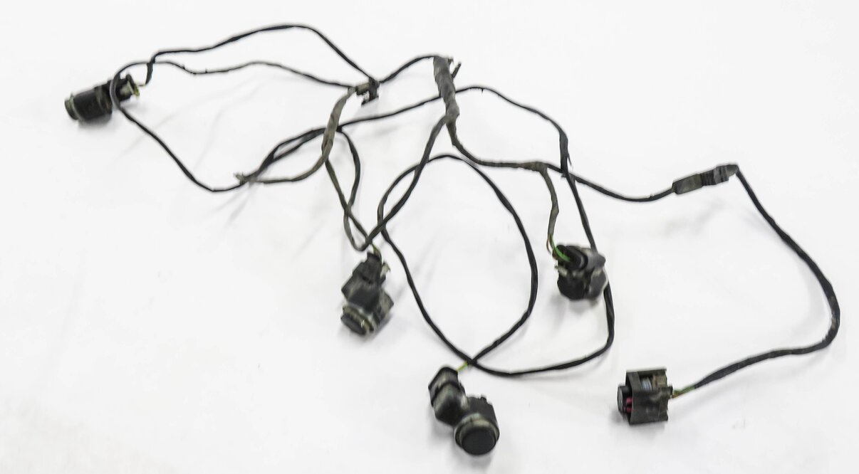 Thumbnail 2: 2012 BMW X5 (E70) REAR PDC PARK ASSIST SENSOR SET- 4 w/ HARNESS (PLATINUM GREY)