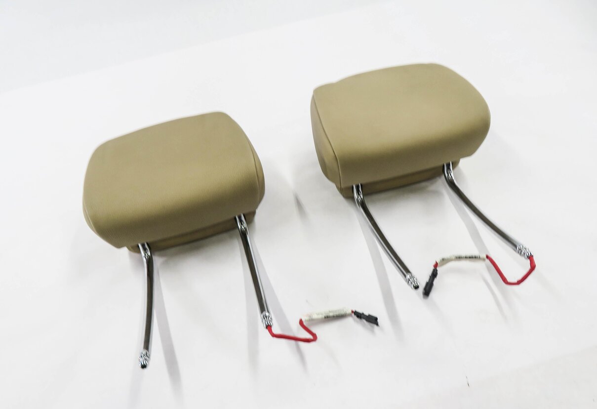 Thumbnail 2: 2012 BMW X5 (E70) DRIVER / PASSENGER FRONT ACTIVE HEADREST SET (NEVADA BEIGE)