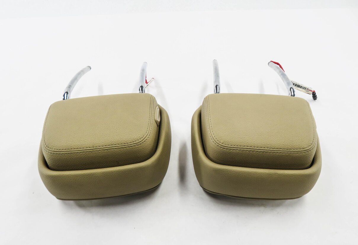 Thumbnail 4: 2012 BMW X5 (E70) DRIVER / PASSENGER FRONT ACTIVE HEADREST SET (NEVADA BEIGE)