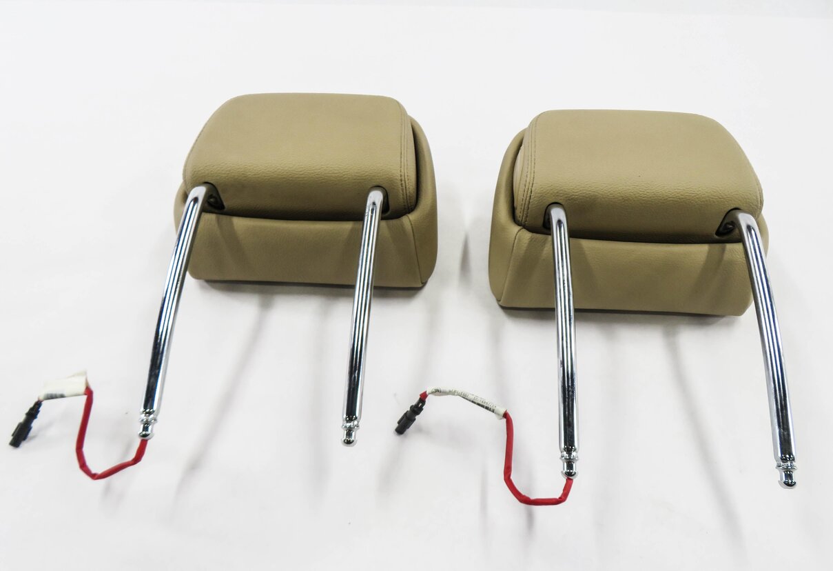 Thumbnail 5: 2012 BMW X5 (E70) DRIVER / PASSENGER FRONT ACTIVE HEADREST SET (NEVADA BEIGE)
