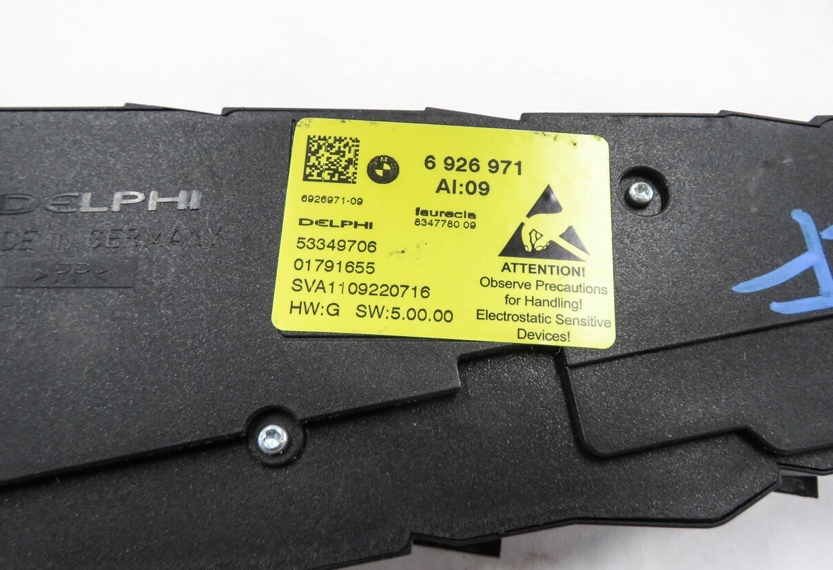 Thumbnail 4: 2012 BMW X5 (E70) LEFT FRONT DRIVER POWER MEMORY SEAT ADJUSTMENT SWITCH (BLACK)