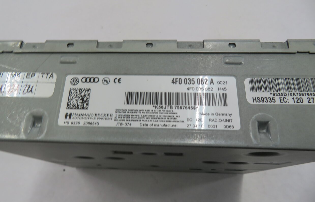 Thumbnail 4: 2010 AUDI S4 (B8 8K) AM/FM RADIO STEREO RECEIVER CONTROL MODULE (HARMAN BECKER)