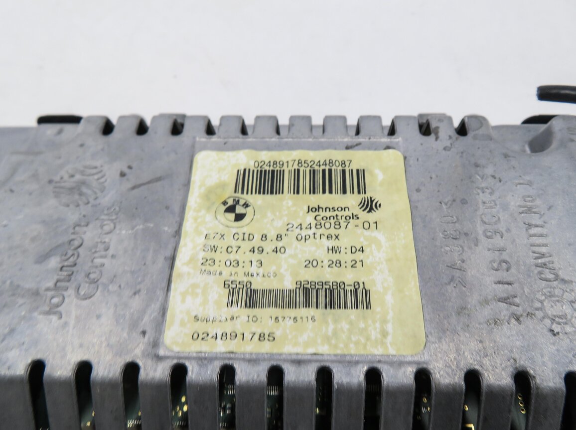 Thumbnail 6: 10-14 BMW X5 X5M X6 X6M (E70 E71 E72) FRONT GPS NAVIGATION MEDIA DISPLAY SCREEN