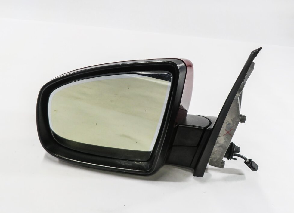 2010-2013 BMW X5 (E70) LEFT P-FOLD MEM AUTODIM CAMERA HEATED DOOR MIRROR (RED)