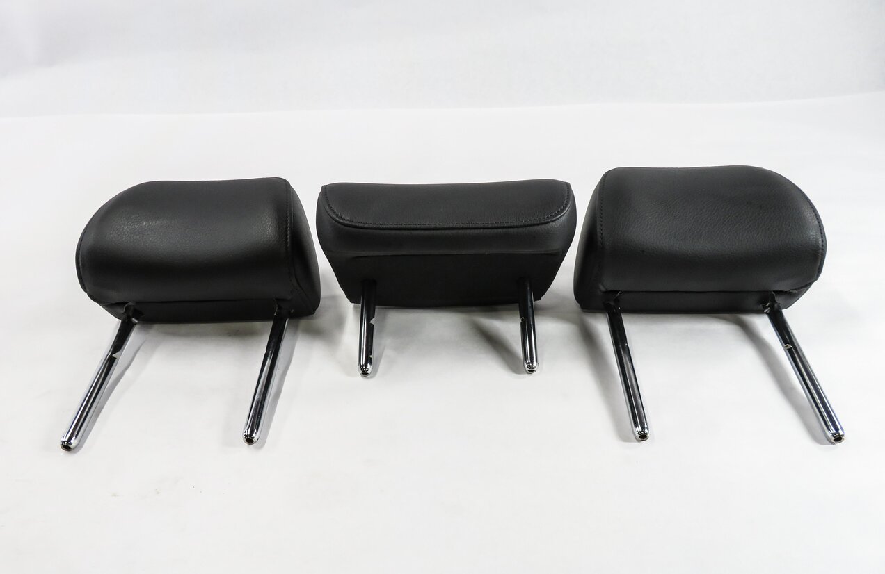 Thumbnail 2: 2012 AUDI A6 (C7) REAR LEFT / CENTER / RIGHT SEAT HEADREST SET (BLACK LEATHER)