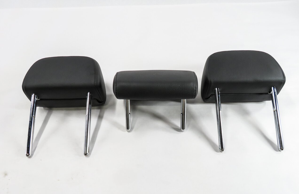Thumbnail 3: 2012 AUDI A6 (C7) REAR LEFT / CENTER / RIGHT SEAT HEADREST SET (BLACK LEATHER)