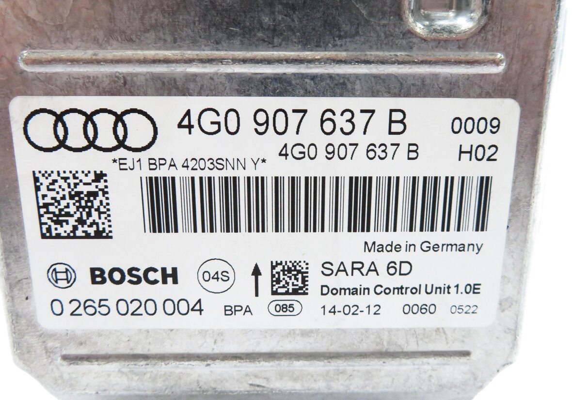 Thumbnail 5: 2012 AUDI A6 (C7) YAW SPEED ACCELERATION ROTATION TURN RATE STABILITY MODULE