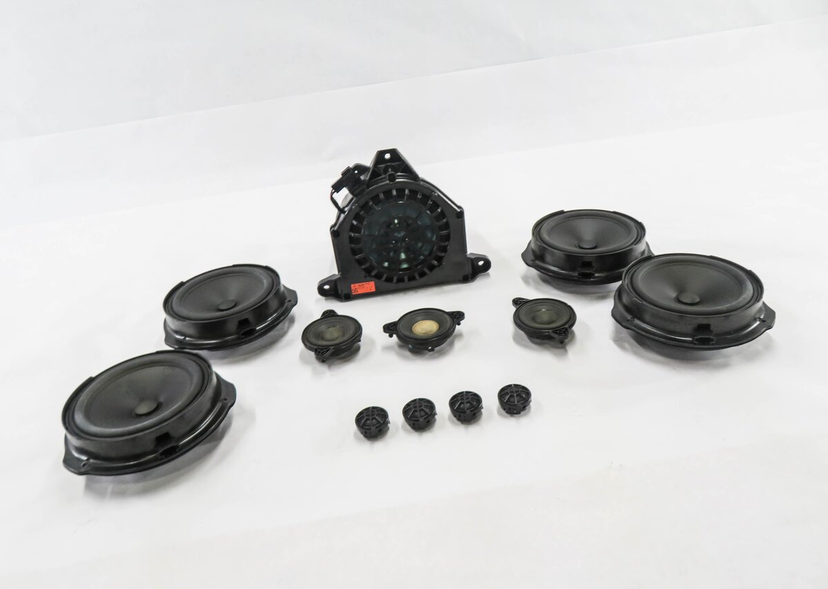 2014 MERCEDES E350 (A207) CONVERTIBLE - LOGIC 7 SUBWOOFER TWEETER SPEAKER SET