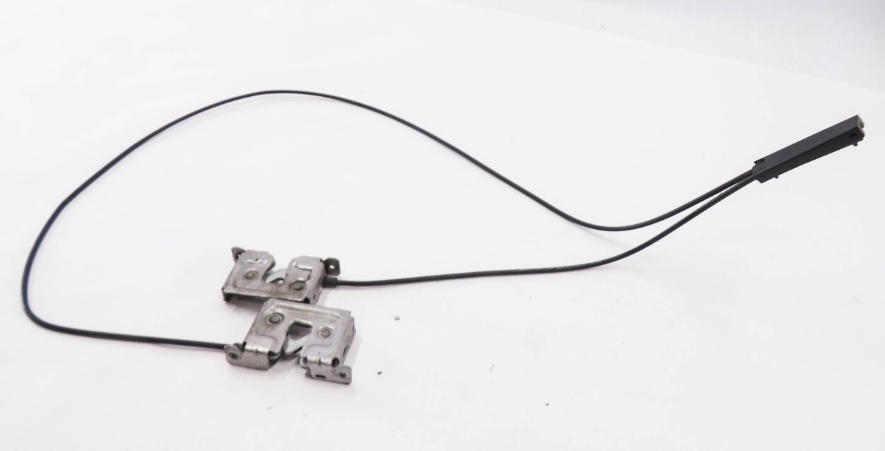 2006 BMW 550i (E60) FRONT LOWER HOOD LOCK LATCH SET-2 w/ CABLE