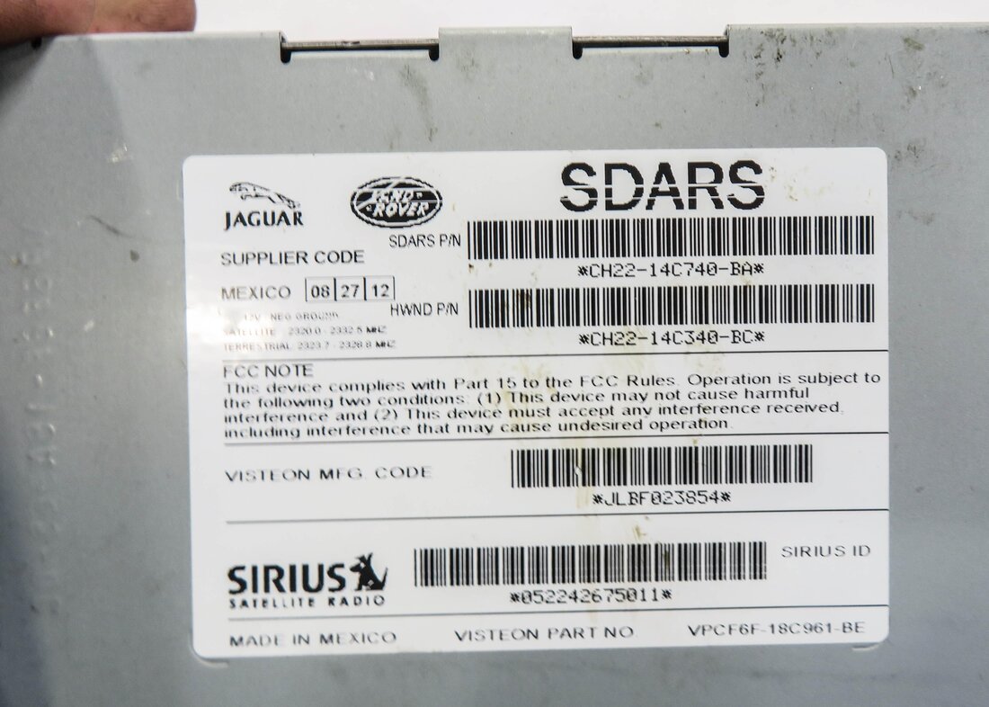Thumbnail 4: 2012-2013 LR4 RANGE ROVER SPORT EVOQUE (L320 L538) SIRIUS SATELLITE RADIO MODULE