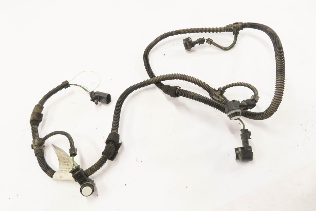 2011 PORSCHE CAYENNE (958) REAR PDC PARK DISTANCE SENSOR SET w/ HARNESS (WHITE)