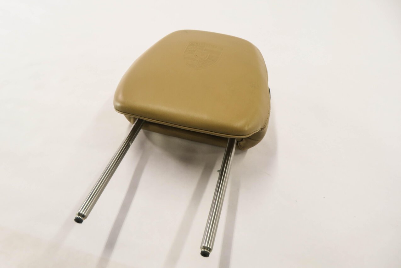 2011 PORSCHE CAYENNE (958) LEFT REAR SEAT HEADREST (EMBOSSED / LUXOR BEIGE)