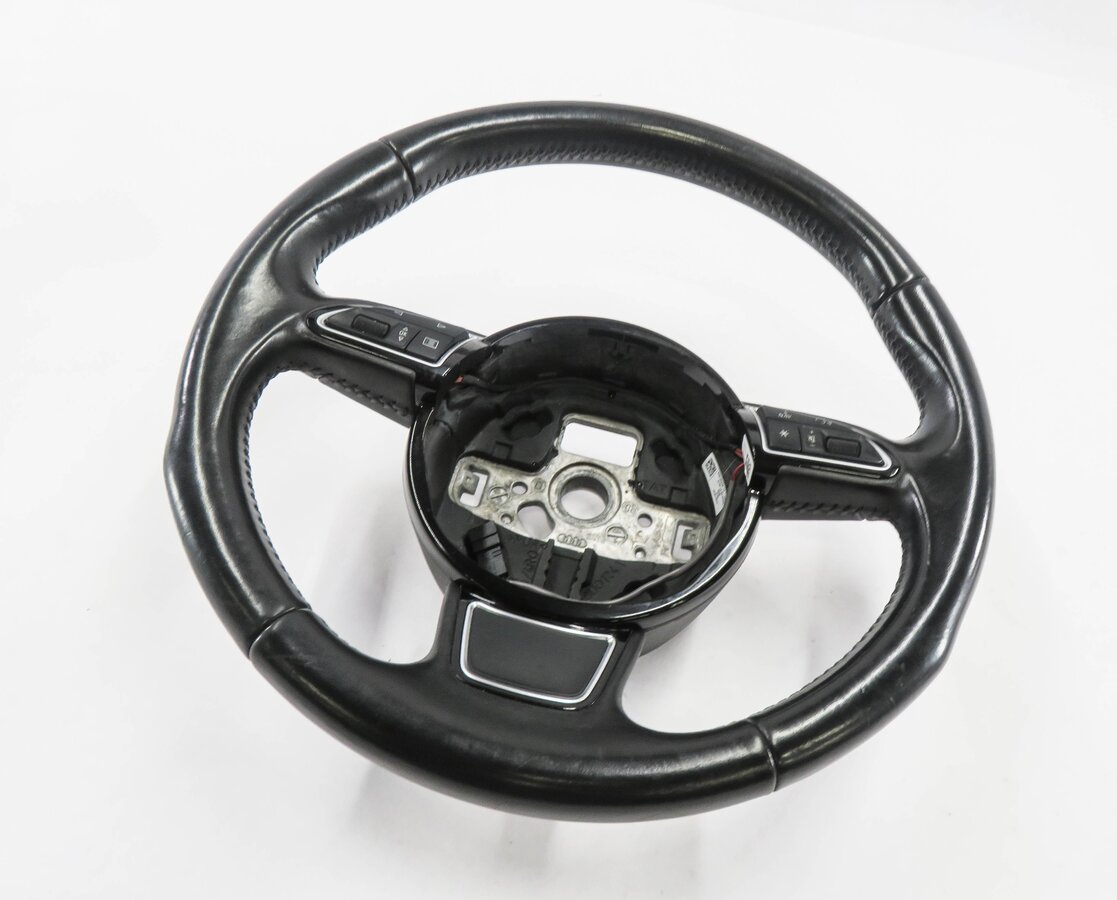 2015-2016 AUDI A3 (8V) LEFT FRONT DRIVER (3 SPOKE) STEERING WHEEL w/ SWITCHES