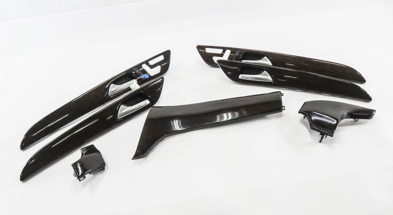 2014 MERCEDES ML350 (W166) DASH & DOOR TRIM SET (EUCALYPTUS WOOD GRAIN)