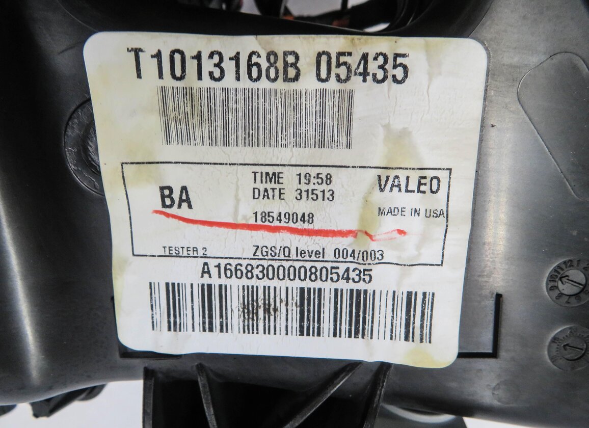 Thumbnail 4: 2014 MERCEDES ML350 (W166) REAR HEATER A/C BLOWER FAN MOTOR
