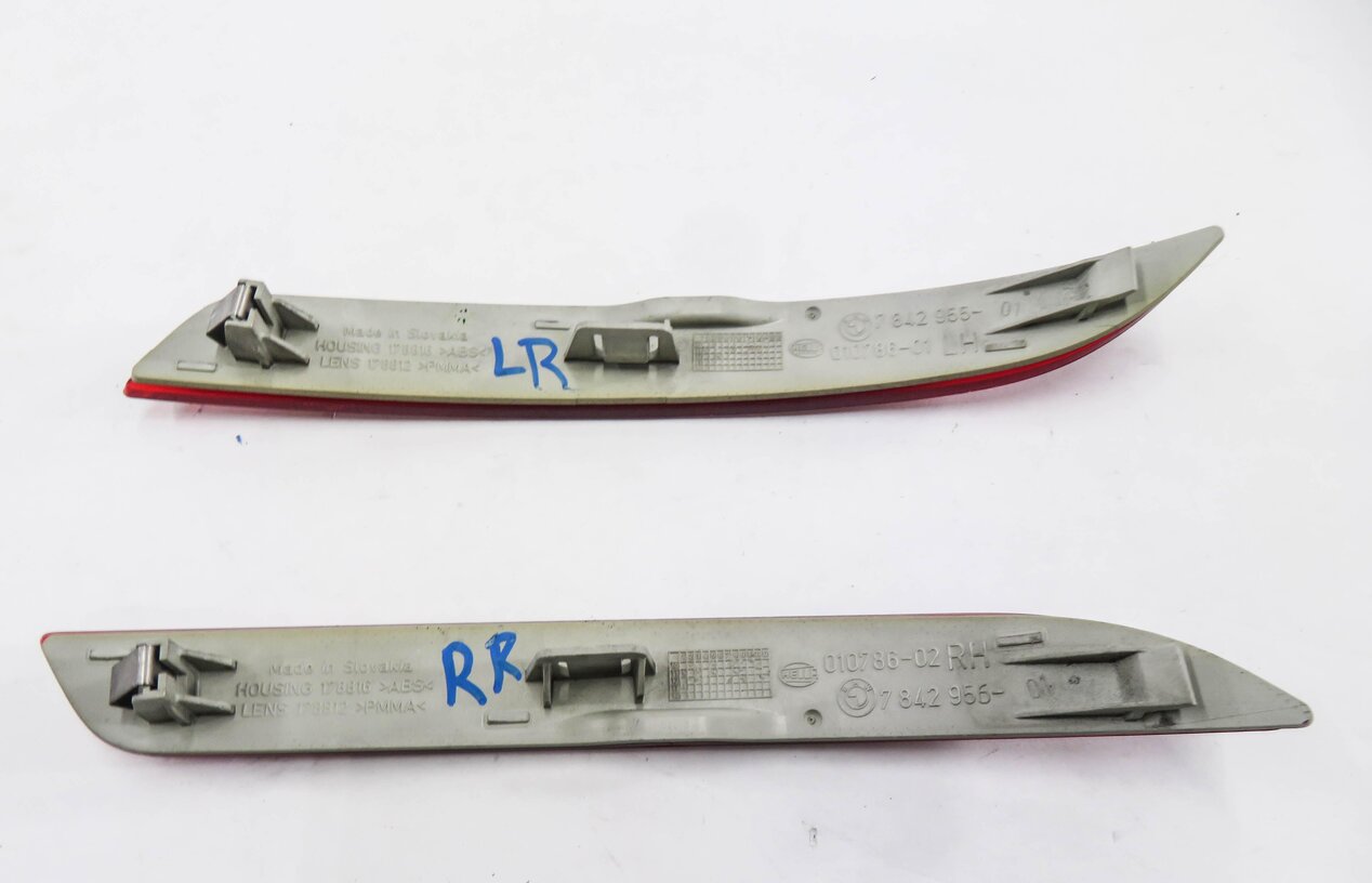 Thumbnail 3: 2013 BMW 535i (F10) LEFT & RIGHT REAR BUMPER MARKER REFLECTOR SET-2