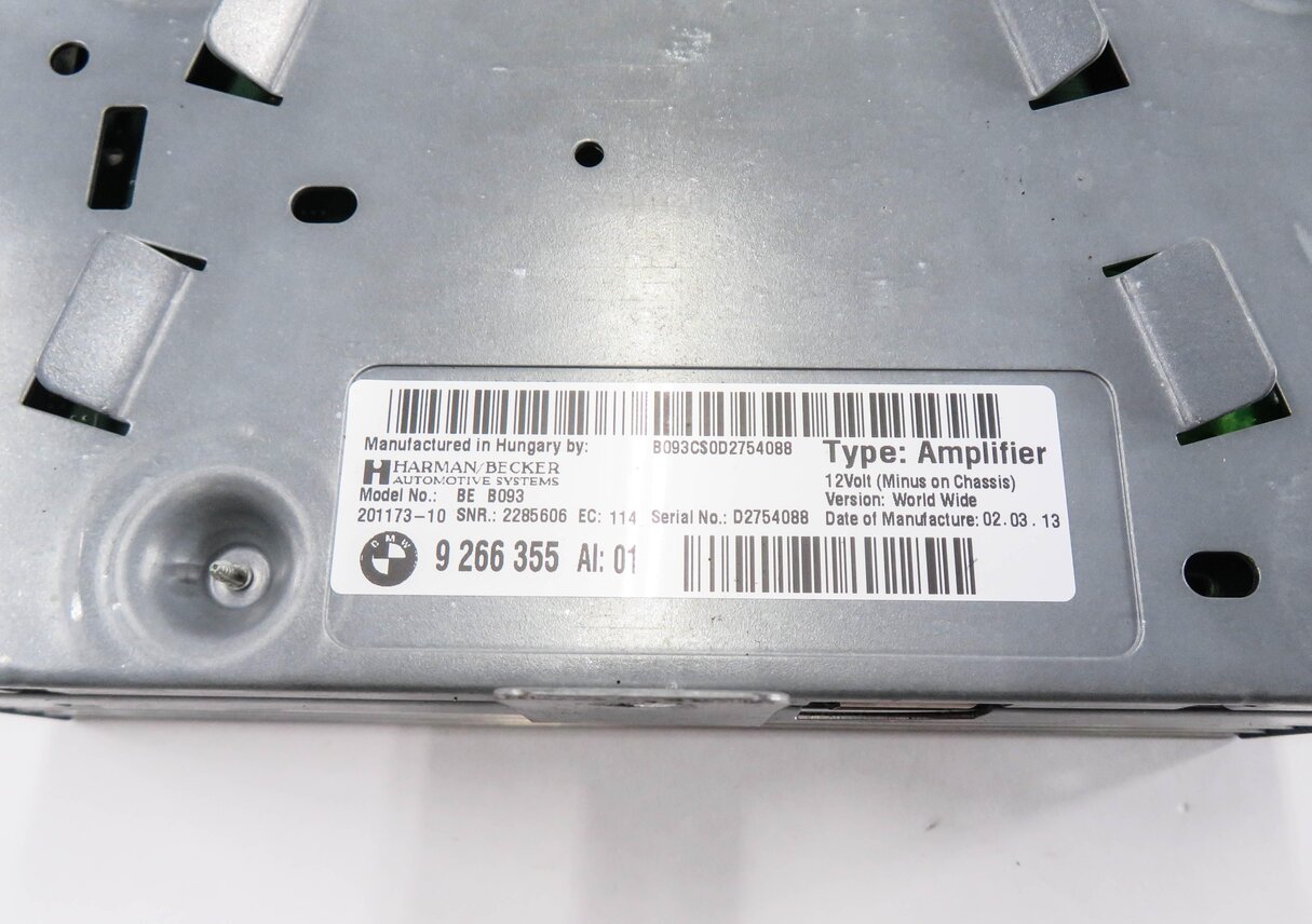 Thumbnail 4: 10-13 BMW 528i 535i 550i (F10) RADIO STEREO HARMAN BECKER AUDIO AMP AMPLIFIER