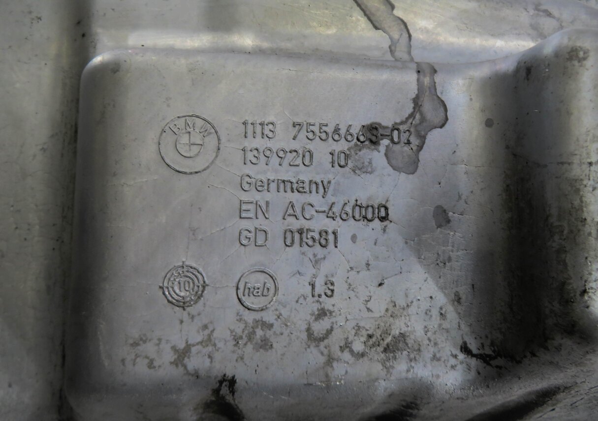 Thumbnail 5: 10-19 BMW 535i 535iGT 640i 740i (F01 F06 F07 F10) RWD - 3.0L N55 ENGINE OIL PAN