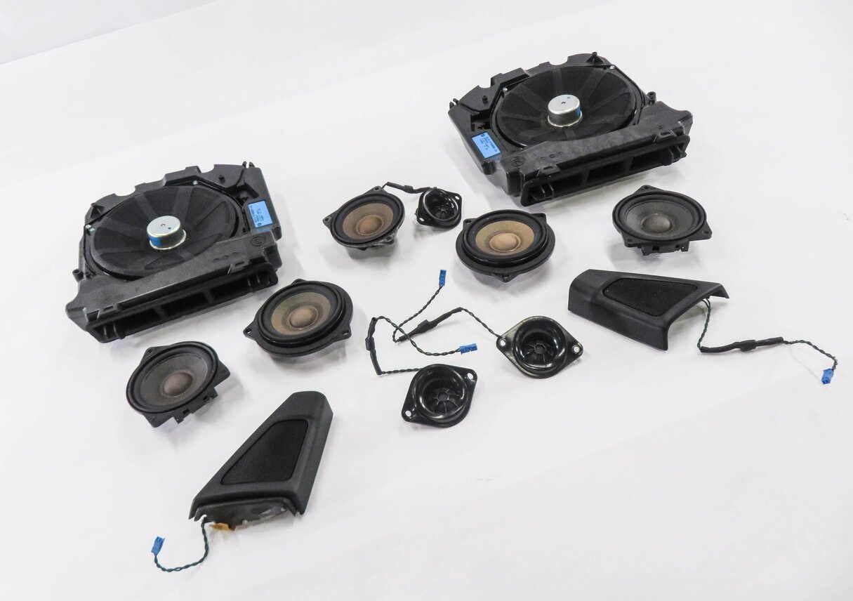 Thumbnail 2: 2013 BMW 535i (F10) RADIO STEREO SUB SUBWOOFER TWEETER SPEAKER SET-12