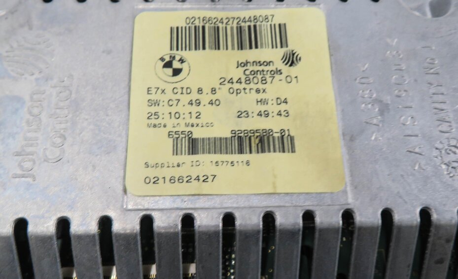 Thumbnail 6: 10-14 BMW X5 X5M X6 X6M (E70 E71 E72) FRONT GPS NAVIGATION MEDIA DISPLAY SCREEN