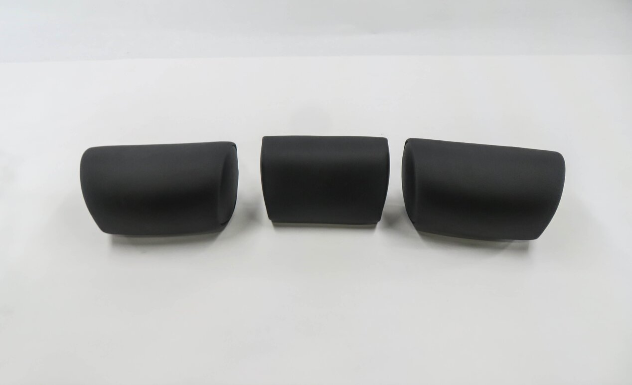 Thumbnail 3: 2013 BMW X5 (E70) REAR 2nd SECOND ROW SEAT HEADREST SET-3 (BLACK LEATHER LVSW)