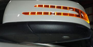 Thumbnail 2: 12-15 MERCEDES C250 C350 C63 (W204) LEFT - HEAT MEM AUTODIM DOOR MIRROR (WHITE)