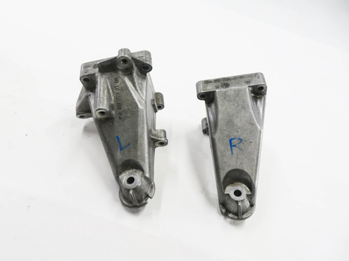 Thumbnail 2: 2012 MERCEDES C250 (W204) 1.8L M271 TURBO ENGINE MOTOR MOUNT BRACKET SET-2
