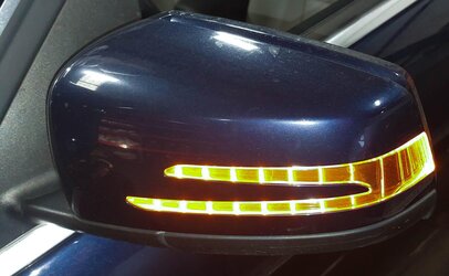 Thumbnail 2: 2012-2015 MERCEDES C250 (W204) LEFT HEATED MEMORY AUTODIM DOOR MIRROR (BLUE)