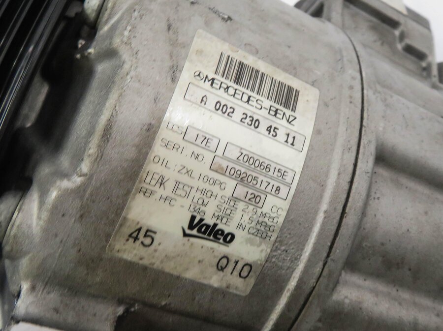 Thumbnail 4: 12-15 MERCEDES C250 SLK250 (W204 R172) 1.8L TURBO ENGINE AIR A/C COMPRESSOR PUMP