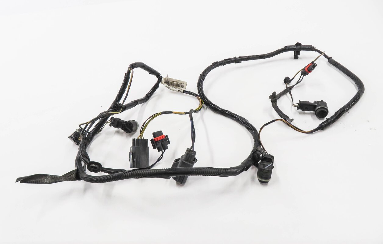 2010 LAND ROVER LR4 - FRONT PDC PARK DISTANCE SENSOR SET w/ HARNESS (BLACK)