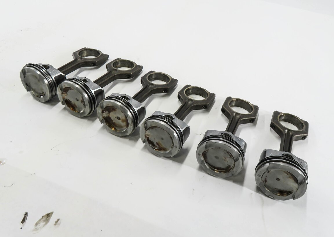 2007-2010 BMW 335i 535i Z4 X6 (E87 E60 E71 E89) 3.0L N54 TWIN TURBO PISTON SET-6