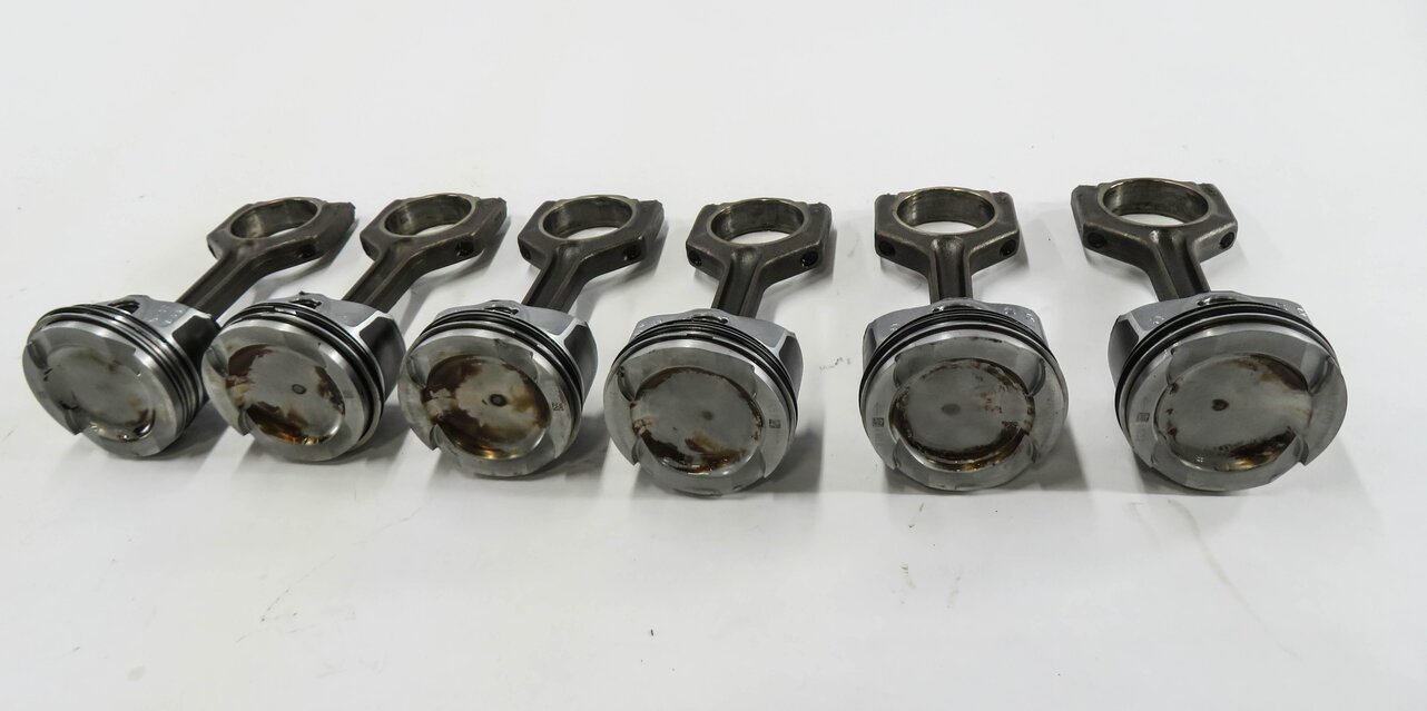 Thumbnail 3: 2007-2010 BMW 335i 535i Z4 X6 (E87 E60 E71 E89) 3.0L N54 TWIN TURBO PISTON SET-6