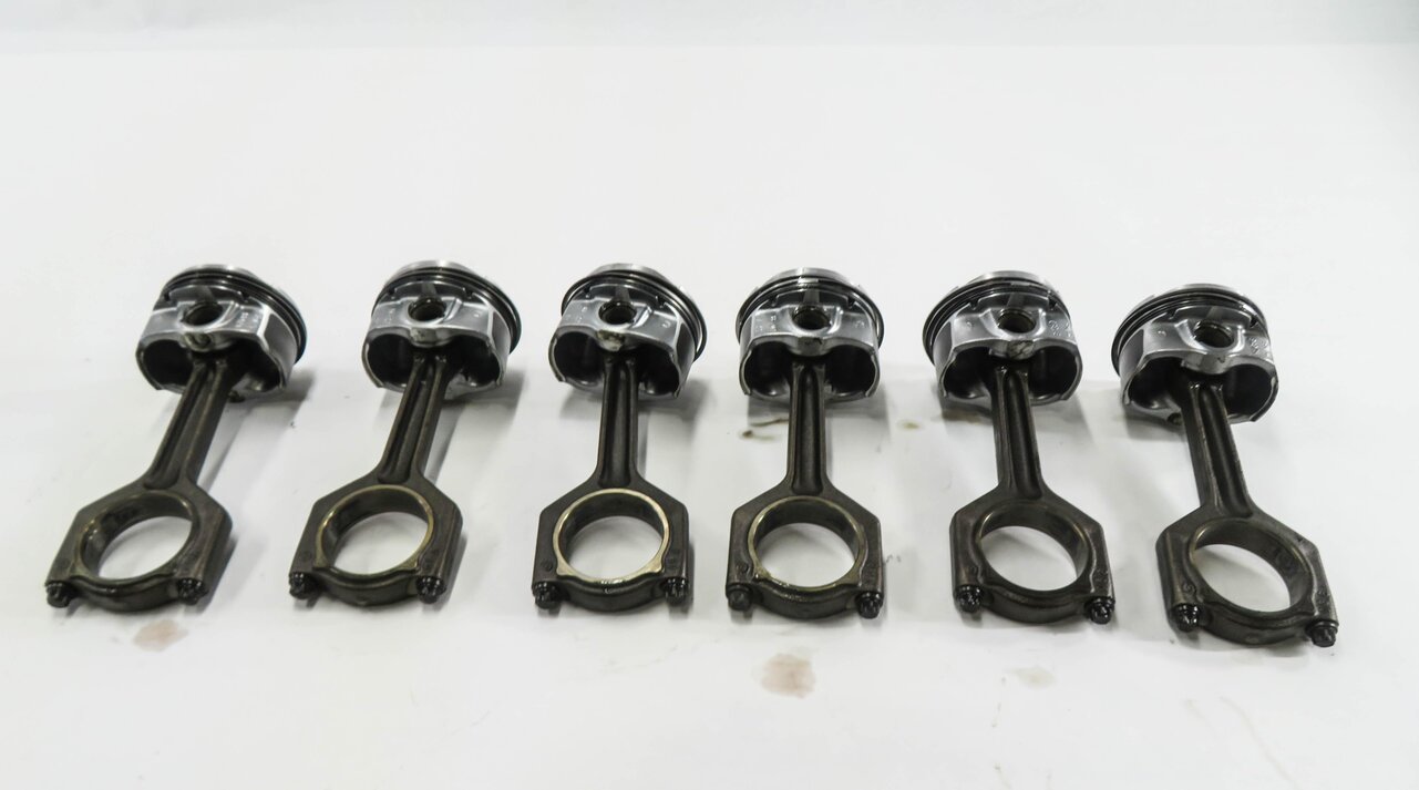 Thumbnail 5: 2007-2010 BMW 335i 535i Z4 X6 (E87 E60 E71 E89) 3.0L N54 TWIN TURBO PISTON SET-6