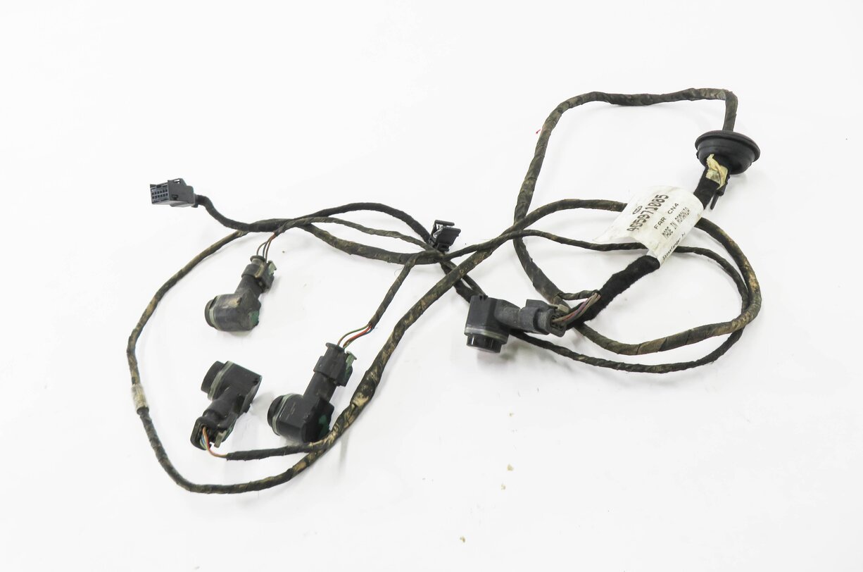 2012 AUDI A6 (C7) REAR PDC PARK DISTANCE SENSOR SET w/ HARNESS (BLACK)