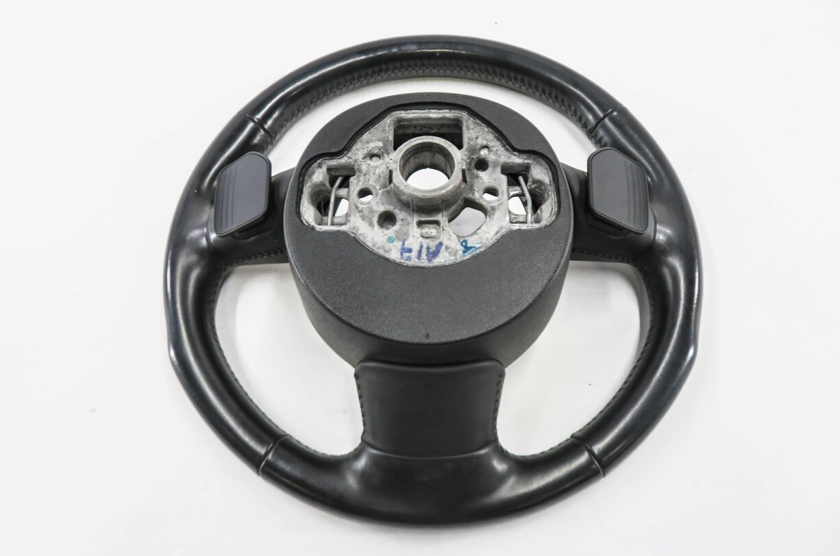 Thumbnail 6: 2012 AUDI A6 A7 (C7 4G8) 3-SPOKE SPORT STEERING WHEEL w/ PADDLES (BLACK LEATHER)