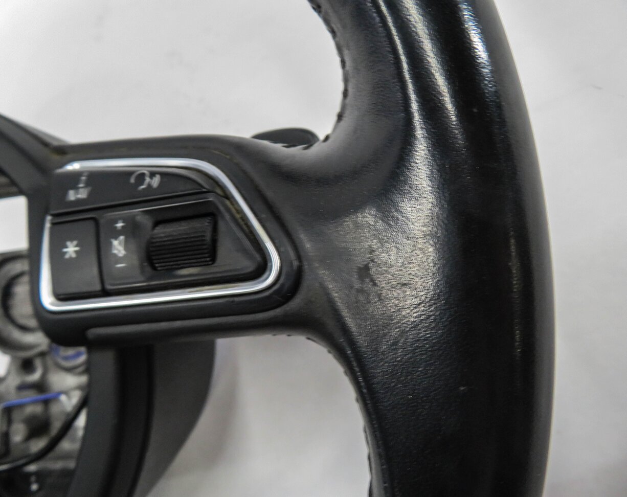 Thumbnail 8: 2012 AUDI A6 A7 (C7 4G8) 3-SPOKE SPORT STEERING WHEEL w/ PADDLES (BLACK LEATHER)