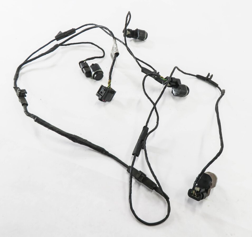 2011 BMW X5M ///M (E70) REAR PDC PARK DISTANCE SENSOR SET w/ HARNESS (BLACK 416)