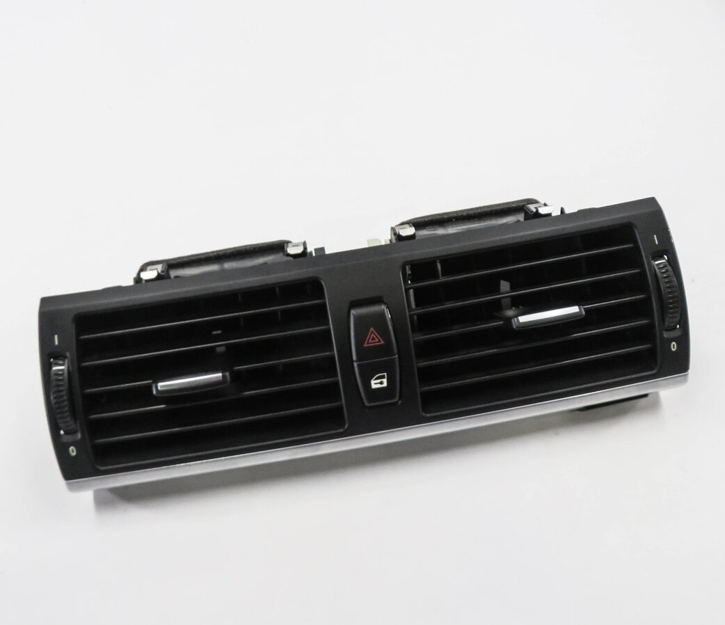 2011 BMW X5M ///M (E70) FRONT CENTER DASH HEATER A/C AIR VENT HAZARD LOCK SWITCH