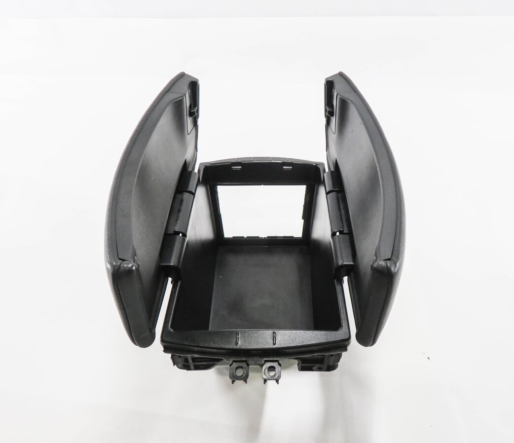 Thumbnail 4: 10-13 BMW X5 X5M (E70) FRONT CENTER CONSOLE STORAGE COMPARTMENT ARMREST (BLACK)