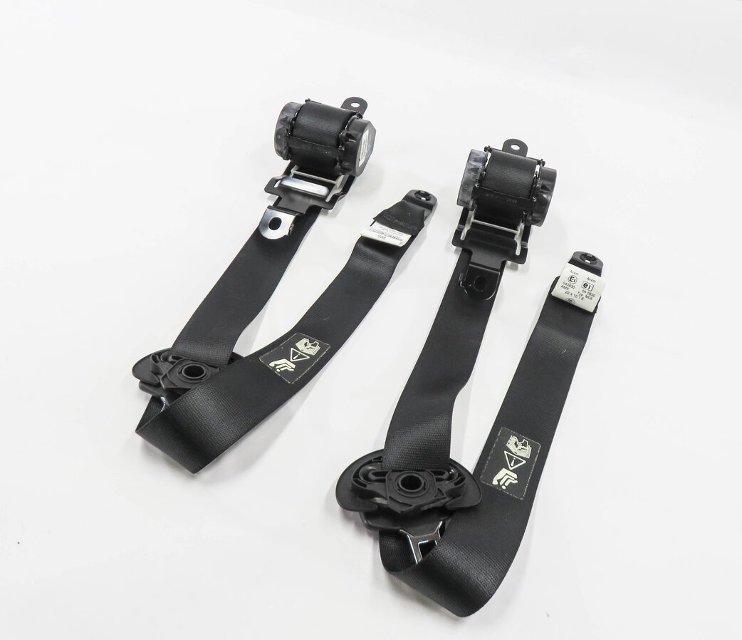 2011 BMW X5M ///M (E70) LEFT & RIGHT REAR 2nd ROW SEATBELT RETRACTOR SET (BLACK)