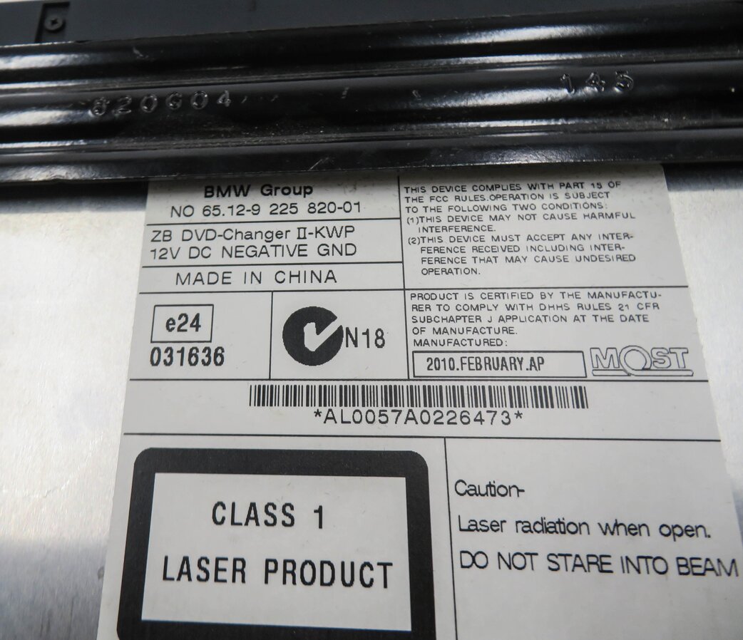 Thumbnail 10: 2010-2014 BMW X5 X5M X6 X6M Z4 (E89 E70 E71 E72) VIDEO ENTERTAINMENT DVD CHANGER