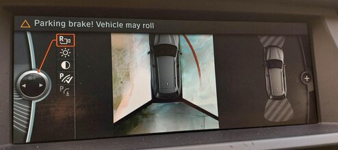Thumbnail 2: 10-13 BMW X5M ///M (E70) LEFT DRIVER P-FOLD HEATED CAMERA DOOR MIRROR (BLACK)