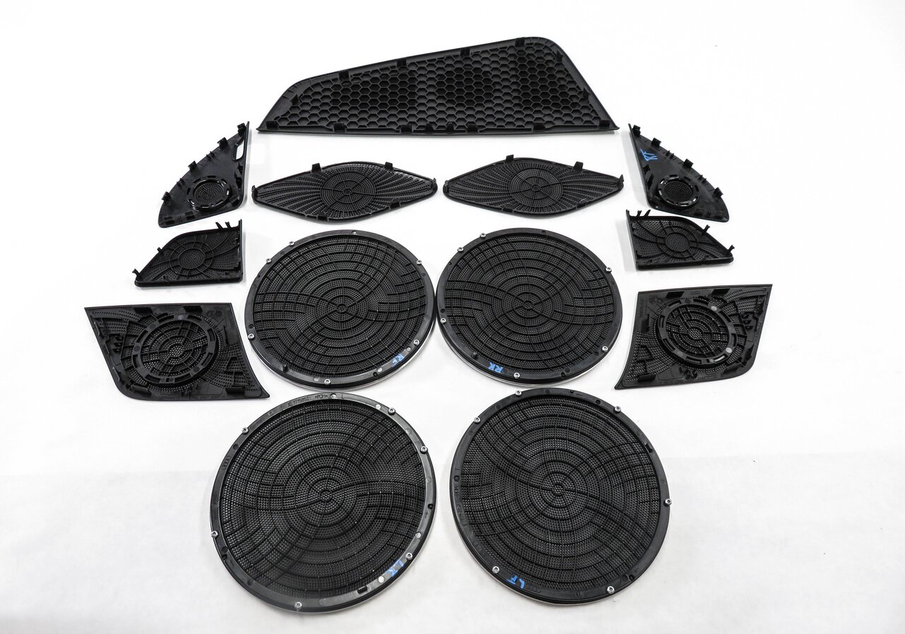 Thumbnail 4: 2015 AUDI Q5 (B8 8R) BANG & OLUFSEN AUDIO SPEAKER GRILLE TRIM COVER SET-13