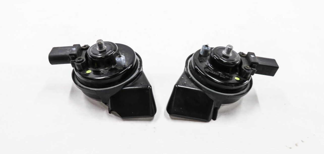 Thumbnail 4: 2008-2017 AUDI A4 A5 S4 S5 Q5 (B8 8K 8R 8T) HIGH & LOW TONE SAFETY HORN SET-2
