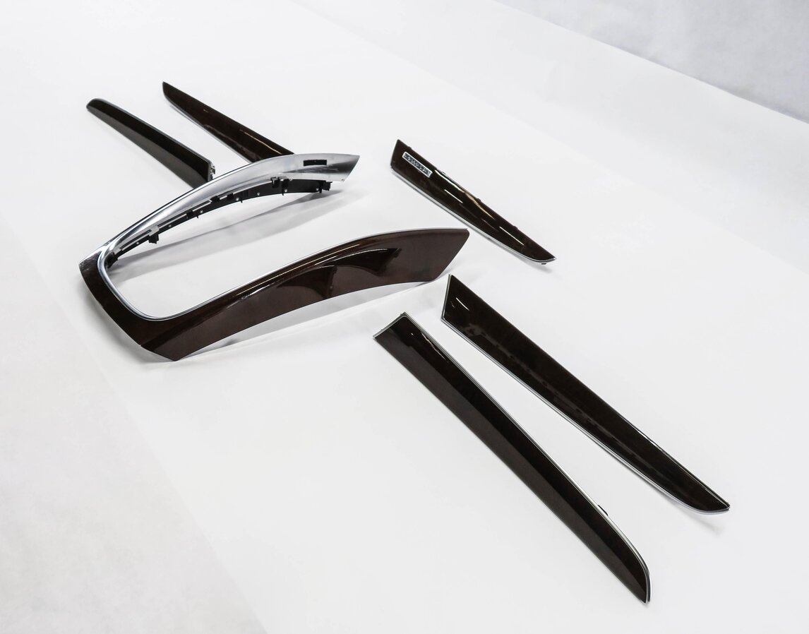 Thumbnail 2: 2015 AUDI Q5 (B8 8R) DASH DOOR CONSOLE TRIM PANEL SET (DARK WALNUT WOOD 5MG)