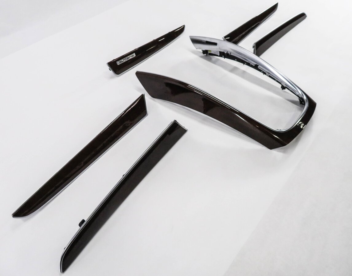 Thumbnail 3: 2015 AUDI Q5 (B8 8R) DASH DOOR CONSOLE TRIM PANEL SET (DARK WALNUT WOOD 5MG)