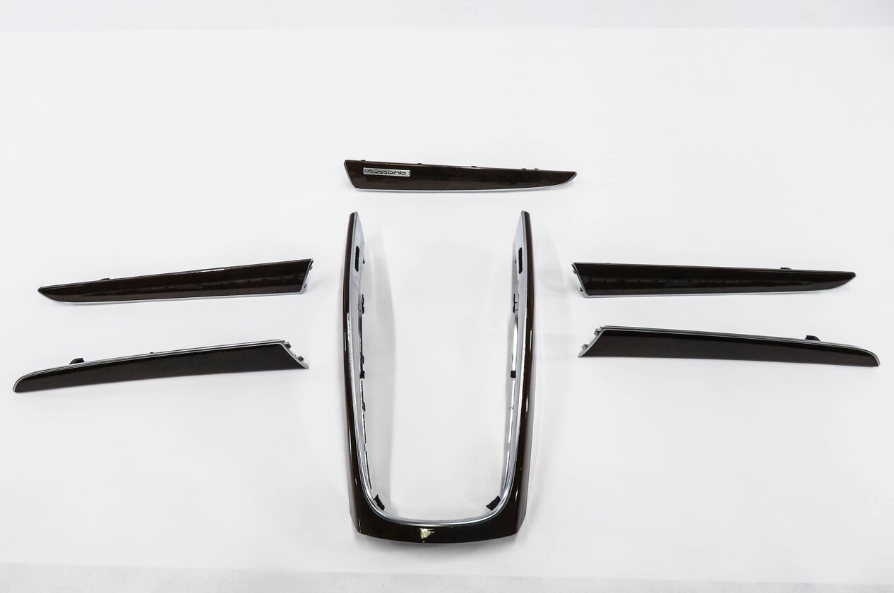Thumbnail 4: 2015 AUDI Q5 (B8 8R) DASH DOOR CONSOLE TRIM PANEL SET (DARK WALNUT WOOD 5MG)
