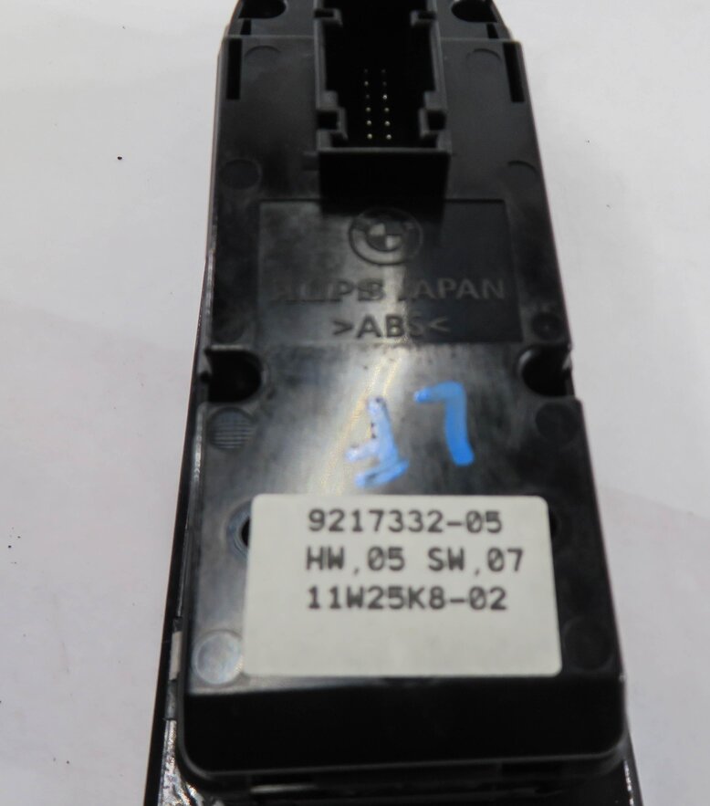 Thumbnail 5: 2006-2012 BMW 325i 328i 330i 335i M3 (E90) DRIVER P-FOLD WINDOW SWITCH (BLACK)