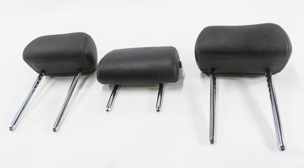 2011 BMW 335i (E90) REAR SEAT HEADREST SET-3 (BLACK DAKOTA LEATHER 354)